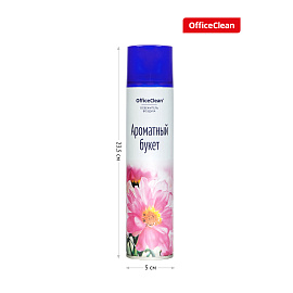 Освежитель воздуха аэрозольный OfficeClean "Ароматный букет", 300мл фото Освежитель воздуха аэрозольный OfficeClean "Ароматный букет", 300мл