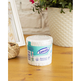 Палочки ватные Luscan 200 штук пластиковая коробка