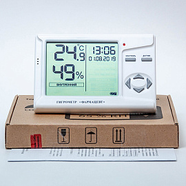 Гигрометр-термометр электронный ФАРМ-СИБ ТМФЦ-101 с поверкой РФ