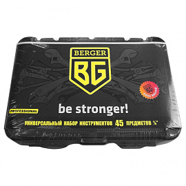 Набор инструмента автомобильный Berger BG045-14 45 предметов фото Набор инструмента автомобильный Berger BG045-14 45 предметов