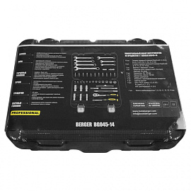 Набор инструмента автомобильный Berger BG045-14 45 предметов фото Набор инструмента автомобильный Berger BG045-14 45 предметов