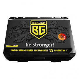Набор инструмента автомобильный Berger BG055-14 55 предметов фото Набор инструмента автомобильный Berger BG055-14 55 предметов