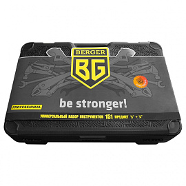 Набор инструмента универсальный Berger BG151-1214 151 предмет фото Набор инструмента универсальный Berger BG151-1214 151 предмет