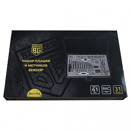 Набор плашек и метчиков 31 предмет BERGER (BG31TDS) фото Набор плашек и метчиков 31 предмет BERGER (BG31TDS)
