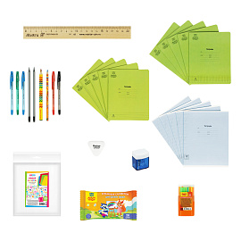 Набор первоклассника Мульти-Пульти, в подарочной коробке, 45 предметов, желтый