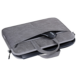 Сумка для ноутбука 15.6" Defender Solid, полиуретан, серый, карман