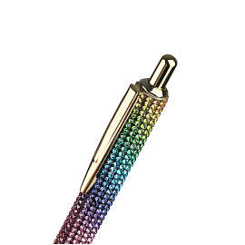 Ручка шариковая автоматическая MESHU "Pink diamond" синяя, 1,0мм