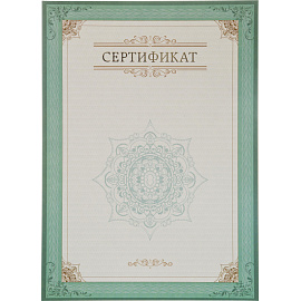 Сертификат-бумага А4 Mega Label зеленая 230 г/кв.м (10 листов в упаковке)
