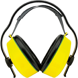 Наушники противошумные пассивные РОСОМЗ СОМЗ-3 Пума стандартное оголовье 27 дБ желтые (60300)