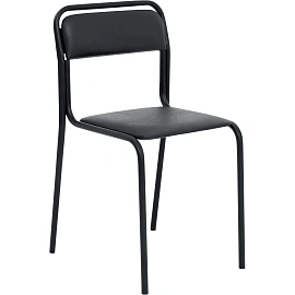 Стул офисный Аскона СМ7/7-02 черный (искусственная кожа, металл черный)