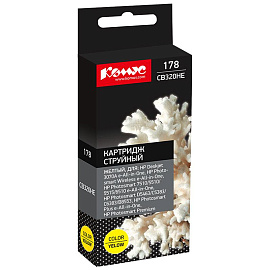 Картридж струйный Комус 178 CB320HE для HP желтый совместимый