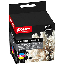 Картридж струйный Комус 141XL CB338HE для HP CMY совместимый повышенной емкости