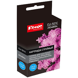 Картридж струйный Комус CLI-521C для Canon голубой совместимый