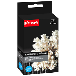 Картридж струйный Комус 711 CZ130A для HP голубой совместимый