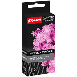 Картридж струйный Комус CLI-451BK для Canon черный совместимый