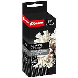 Картридж струйный Комус 655 CZ109AE для HP черный совместимый