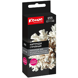 Картридж струйный Комус 655 CZ111AE для HP пурпурный совместимый