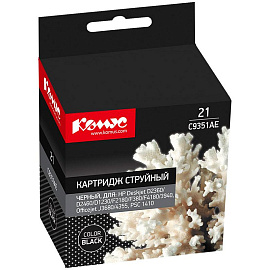 Картридж струйный Комус 21 C9351AE для HP черный совместимый