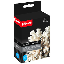 Картридж струйный Комус 82 C4911A для HP голубой совместимый