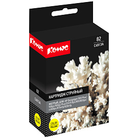 Картридж струйный Комус 82 C4913A для HP желтый совместимый