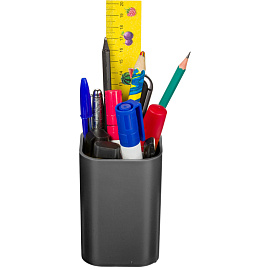 Подставка-стакан для канцелярских принадлежностей Attache черная 10x7x7 см