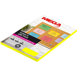 Бумага цветная для печати Выбор есть желтая неон (А4, 75 г/кв.м, 100 листов)