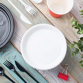 Ложка одноразовая столовая черная 165 мм (100 штук в упаковке)