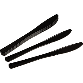 Нож одноразовый PLMA черный 200 мм 50 штук в упаковке