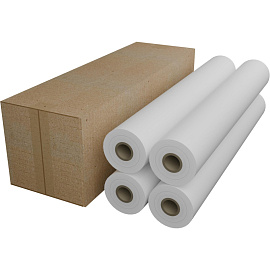 Бумага широкоформатная Комус (ProMega engineer) 80 г/кв.м, длина 45 м, ширина 610 мм, диаметр втулки 50.8 мм, 4 рулона в упаковке