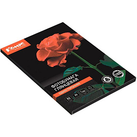 Фотобумага для цветной струйной печати Комус односторонняя (глянцевая микропористая, А4, 300 г/кв.м, 20 листов) фото Фотобумага для цветной струйной печати Комус односторонняя (глянцевая микропористая, А4, 300 г/кв.м, 20 листов)