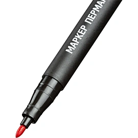 Маркер перманентный Attache красный (толщина линии 1 мм) круглый наконечник