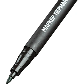 Маркер перманентный Attache зеленый (толщина линии 1 мм) круглый наконечник