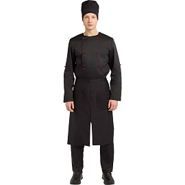 Колпак поварской (таблетка) черный универсального размера фото Колпак поварской (таблетка) черный универсального размера