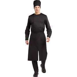 Колпак поварской (таблетка) черный универсального размера фото Колпак поварской (таблетка) черный универсального размера