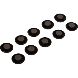 Магнитный держатель для досок диаметр 30 мм (10 штук в упаковке) черный Attache Loft