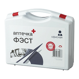 Аптечка первой помощи офисная ФЭСТ (пластиковый бокс, 1016)