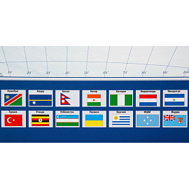 Карта мира политическая 1:25 000 000 настенная 143x102 см с ламинацией