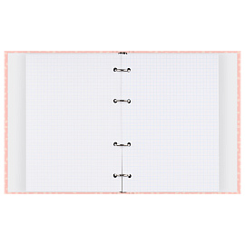 Тетрадь на кольцах А5, 120л., BG "White enigma", матовая ламинация