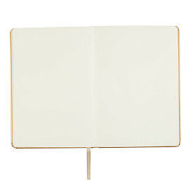 Скетчбук 80л., А5 Гамма "Студия", золото, твердая обложка, на резинке, слоновая кость, 140г/м2