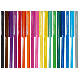 Фломастеры ArtSpace "Кот-сластена", 18цв., смываемые, картон, европодвес фото Фломастеры ArtSpace "Кот-сластена", 18цв., смываемые, картон, европодвес