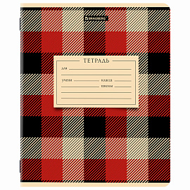 Тетрадь 12 л. BRAUBERG клетка, обложка картон, CLASSIC TEXTURE, 107265