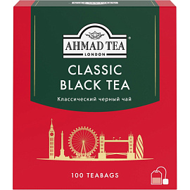 Чай черный Ahmad Tea Classic Black Tea 100 пакетиков фото Чай черный Ahmad Tea Classic Black Tea 100 пакетиков