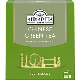 Чай зеленый Ahmad Tea Chinese Green Tea 100 пакетиков