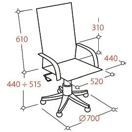 Кресло для руководителя Easy Chair 571 TTW черное (сетка/ткань, металл)