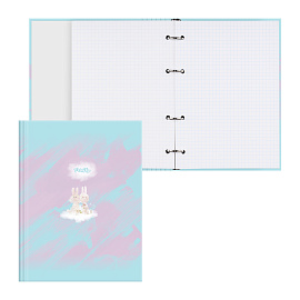 Тетрадь на кольцах А5, 160л., BG "Fluffy", матовая ламинация