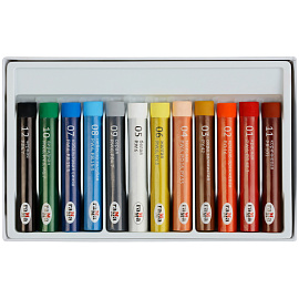 Пастель масляная Гамма Студия круглая 12 цветов