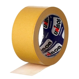 Клейкая лента двухсторонняя монтажная белая Unibob 50 мм x 25 м