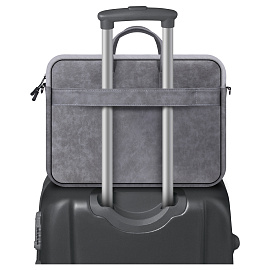 Сумка для ноутбука 15.6" Defender Solid, полиуретан, серый, карман