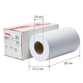 Бумага широкоформатная Комус (ProMega engineer) 80 г/кв.м, длина 175 м, ширина 297 мм, диаметр втулки 76 мм