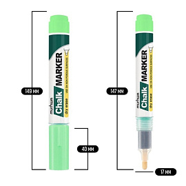 Маркер меловой MunHwa CM-04 зеленый круглый наконечник (толщина линии 2-3 мм) фото Маркер меловой MunHwa CM-04 зеленый круглый наконечник (толщина линии 2-3 мм)